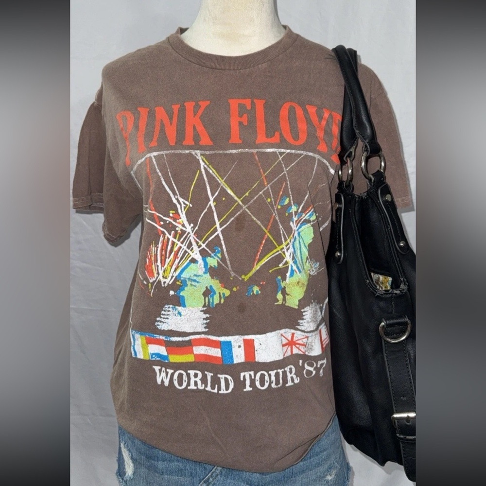 Pink Floyd Brown Graphic Tee - Short Sleeve